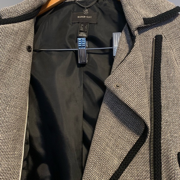Mango Suit side zip suit jacket - Picture 4 of 5